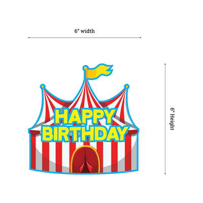 Carnival Cake Decorations | Circus Themed Birthday Cake Topper