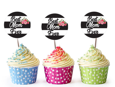 Mothers Day Cupcake Decorations | Mother's Day Party Supplies