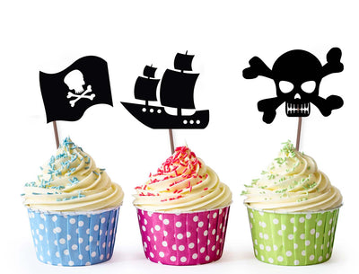 Ideas For Cupcake Toppers | Pirate Cupcake Decorations