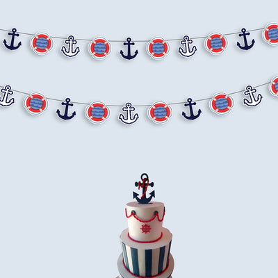 Garland Decoration Birthday Ideas | Nautical Themed Garland