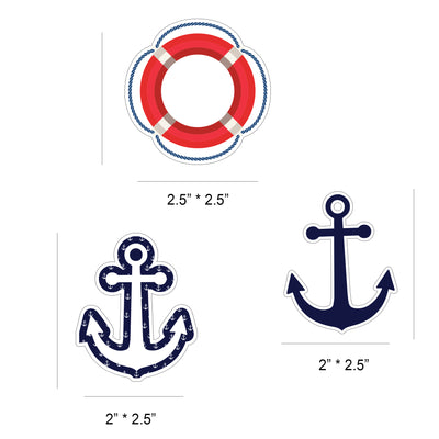 Nautical Birthday Party Decorations | Birthday Cupcake Toppers Boy