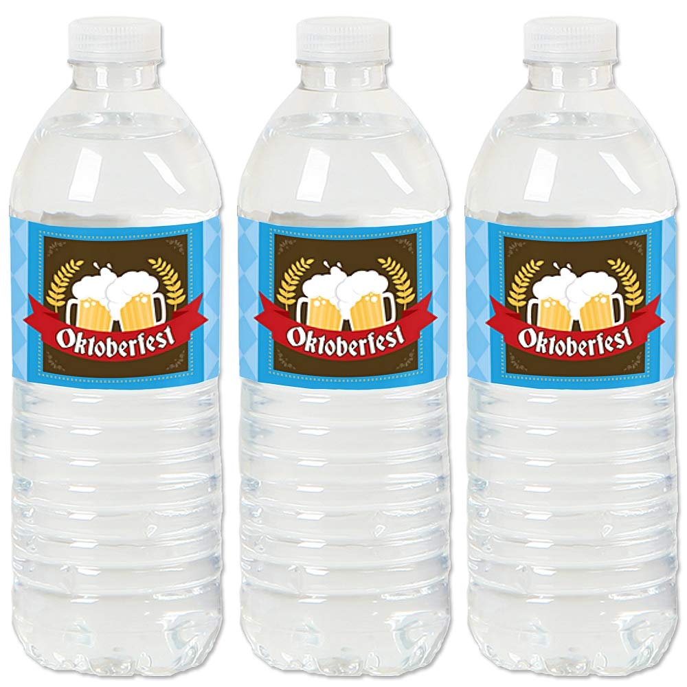 Party Ideas for Oktoberfest | Water Bottle Labels