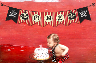 Pirates Birthday Party Theme | Pirates High Chair Banner Ideas