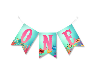 1st Under The Sea Birthday Party - Banner