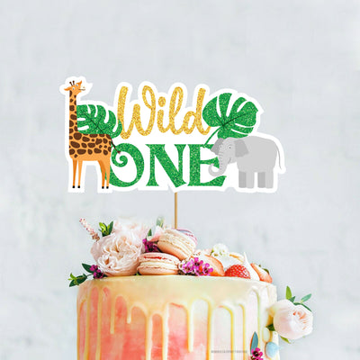 Animal Birthday Cake Topper | Jungle Birthday Cake Decorations