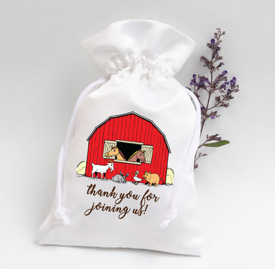 farm animal birthday candie bags 