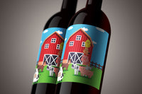 Birthday Wine Bottle Decorations | Farm Birthday Theme Wine Bottles
