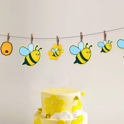 Bee Baby Shower Party Decorations | Bee Themed Garlands