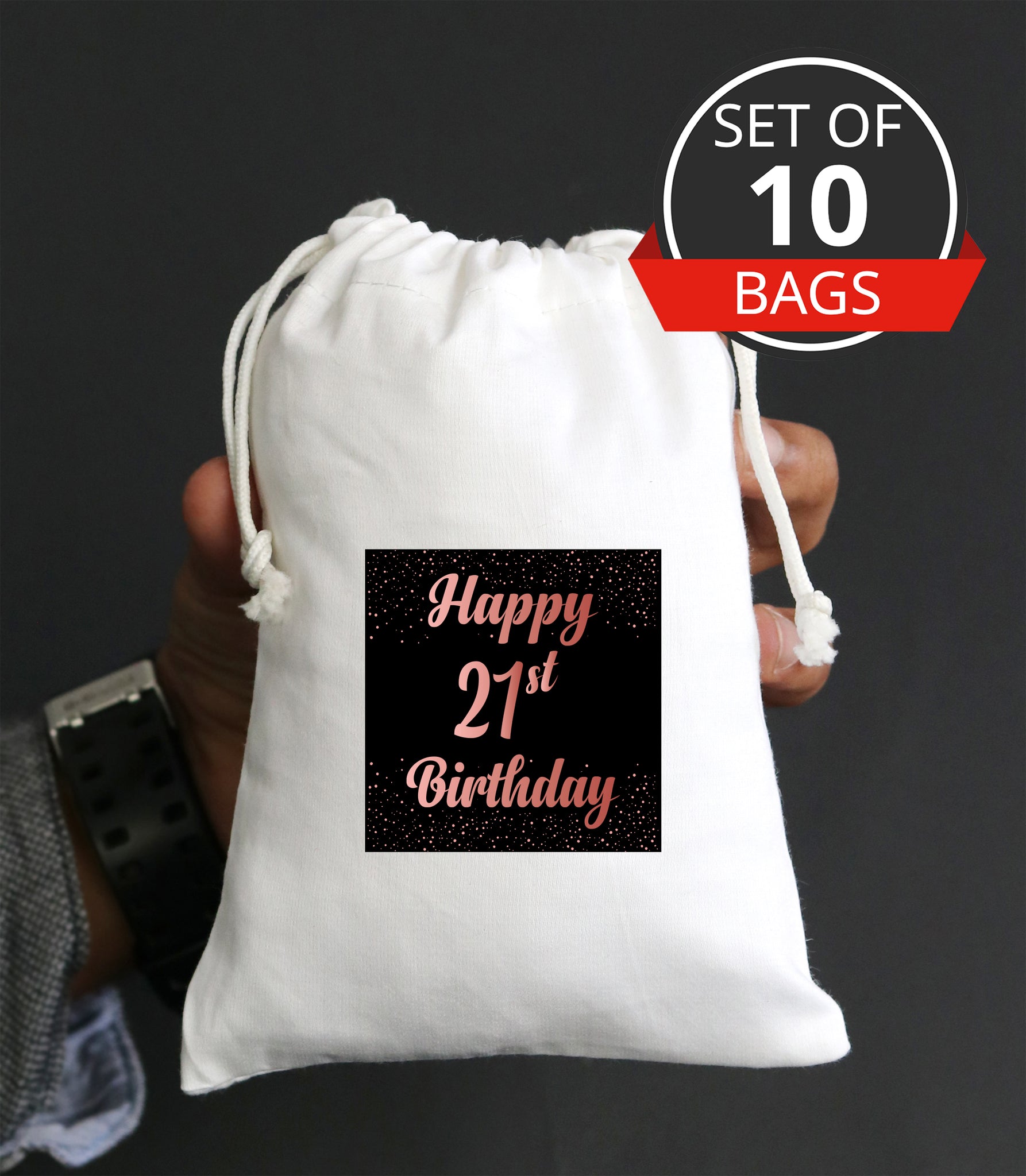 21st Birthday Favor Bags  21st Birthday Party Return Gift Candy Bags –  partiesandsupplies