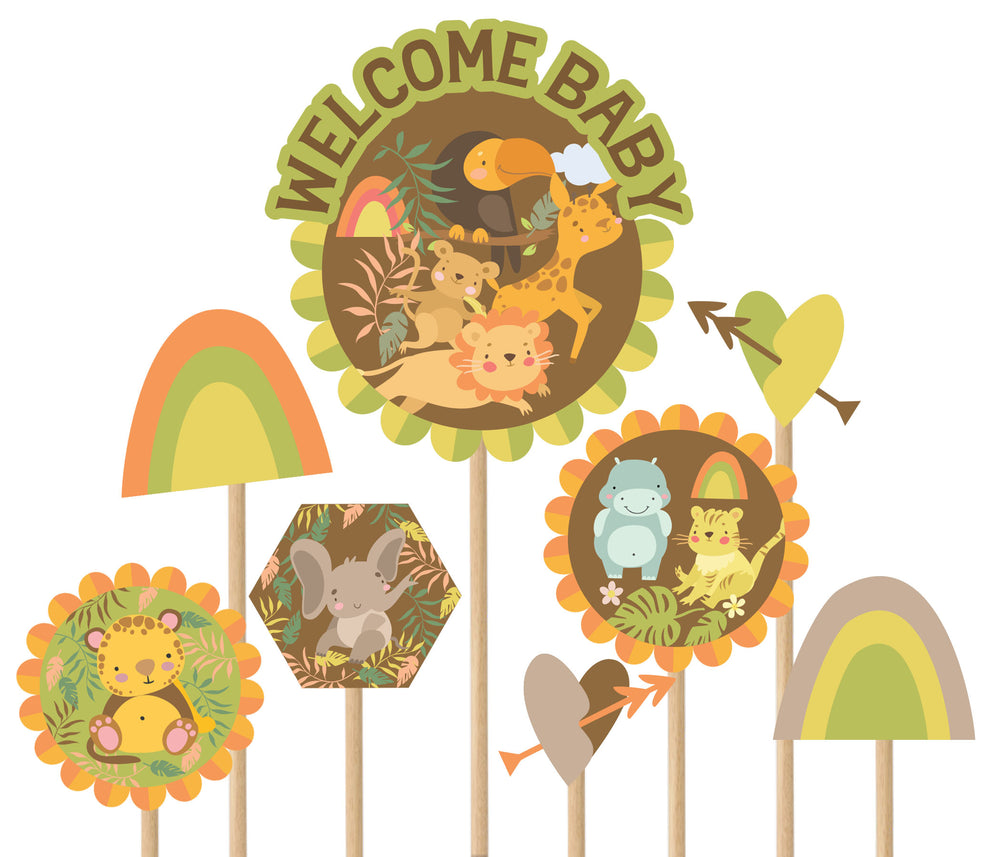 Safari Baby Shower Cake Decorations | Safari Cake Topper
