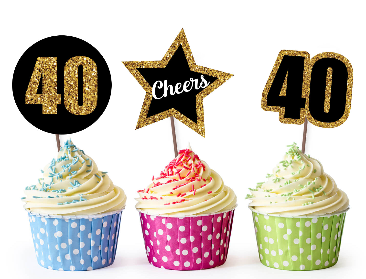 Birthday Cupcake Decorating Ideas For 40th Partiesandsupplies