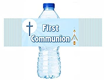 First Communion Water Bottle Labels