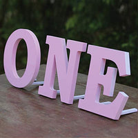 Wooden Standing Letters | First Birthday Decoration