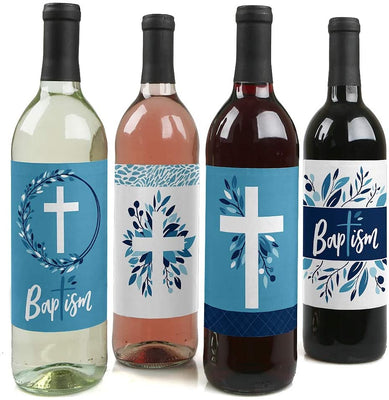 Baptism Wine Bottle Labels | Baptism Decorations