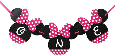 Minnie Mouse Birthday Party High Chair Banner