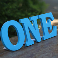 Wooden Standing Letters | First Birthday Decoration