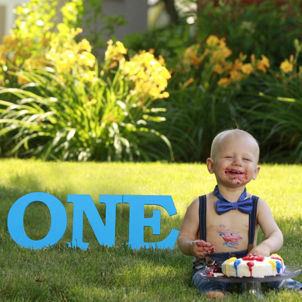 Wooden Standing Letters | First Birthday Decoration