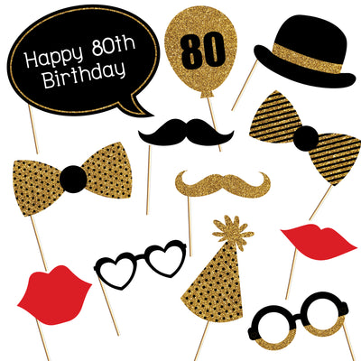 80th Birthday Theme Photoprop | Happy Birthday Party Decorations