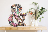 Wooden Ampersand Sign for Wedding Birthday Decor