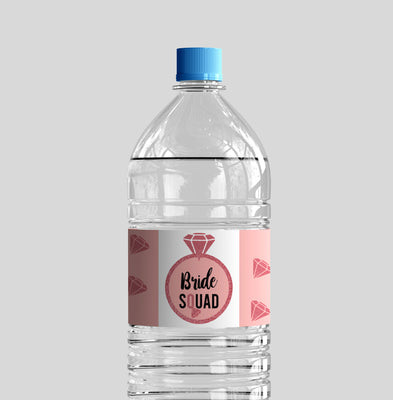 Water Bottle Labels for Bridal Shower