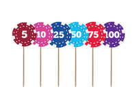 Casino Birthday Party Cake Topper | Casino Birthday Party Theme