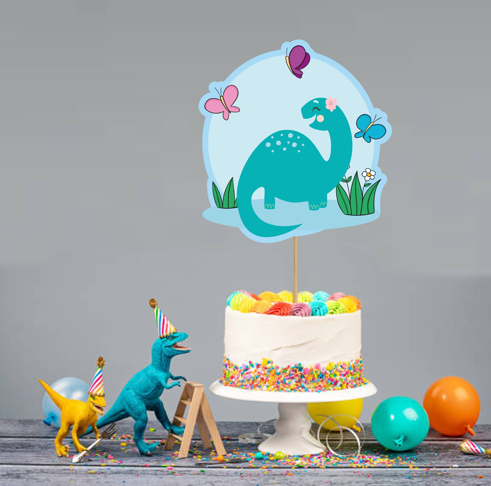 Dinosaur Cake Toppers, Dinosaur Birthday Party Decorations, Dino