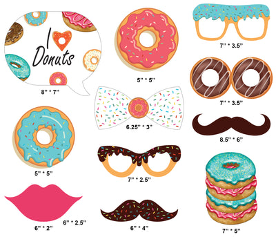 Donut Photo Booth Props