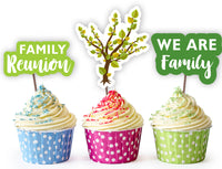 Family Reunion Cupcake Toppers