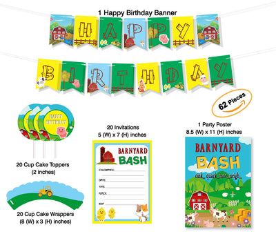Farm Animal  Party Decoration | Combo Pack