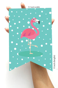 Flamingo Birthday Party Supplies | Girl Birthday Banners