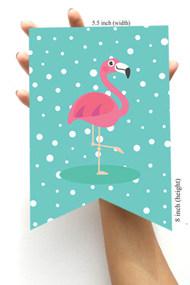 Flamingo Birthday Party Supplies | Girl Birthday Banners