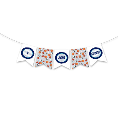 Sports Happy Birthday Banner | One Birthday Party Ideas