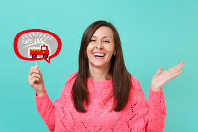 Fire Truck Birthday Photo Props | Birthday Party Theme Decorations