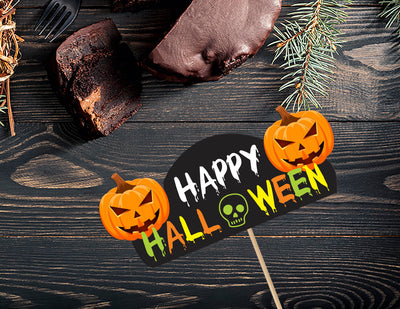 happy halloween cake topper