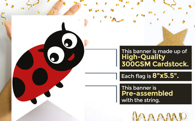 Lady Bug Birthday Party One High Chair Banner