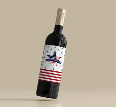 4th Of July Party Decoration Ideas |  Fourth Of July Wine Bottles