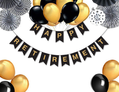 Happy Retirement Banner | Retirement Party Decoration