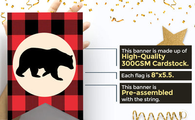 Lumberjack Birthday Party Theme | Lumberjack 1st Birthday Banner