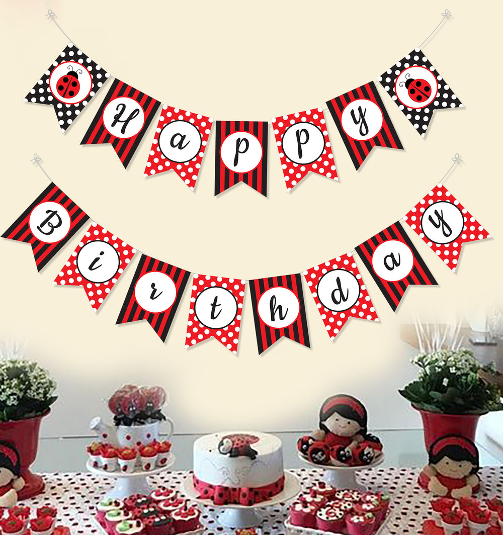 Lady Bug Party Decoration | Lady Bug Banner