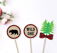 Lumberjack Birthday Party Centerpieces