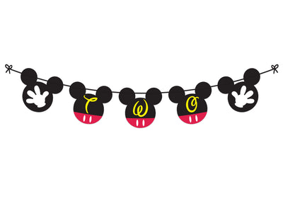 Mickey Mouse Birthday Banner | 2nd Birthday Party Banner