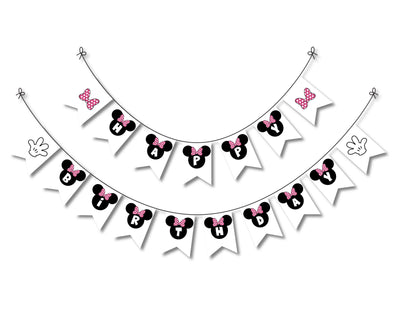 Minnie Mouse Birthday Party| Minnie Mouse Birthday Banner
