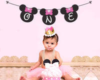Minnie Mouse Birthday Party High Chair Banner