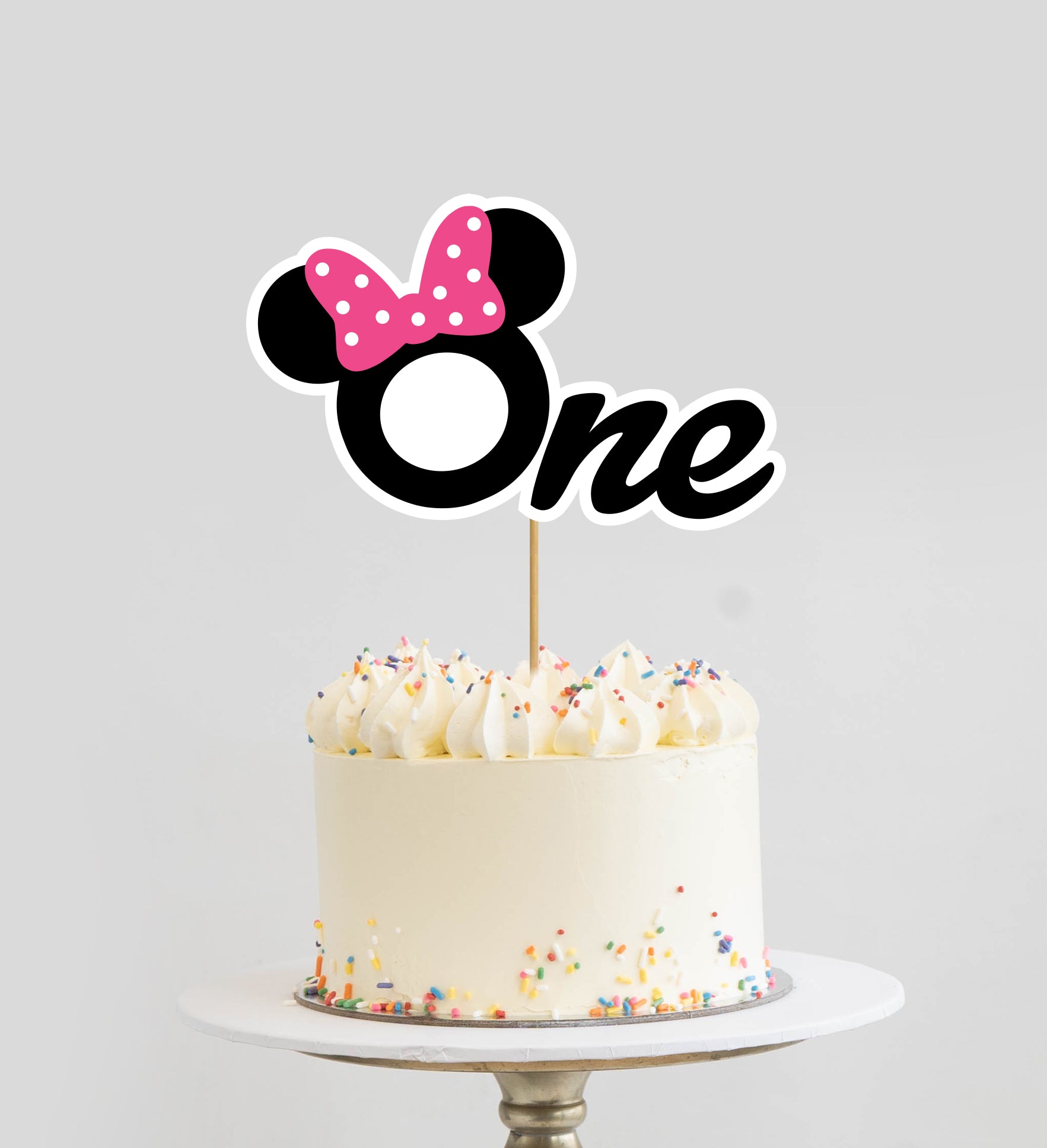 Minnie Mouse Birthday Cake Topper  Happy Birthday Cake Topper –  partiesandsupplies