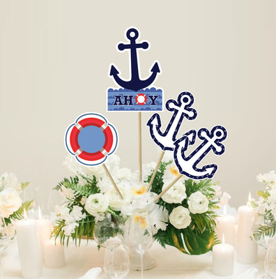 Nautical Themed Birthday Centrepieces | Boy Birthday Ideas