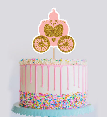 Princess Theme Birthday Cake Decor | Baby Girl Birthday Cake Topper