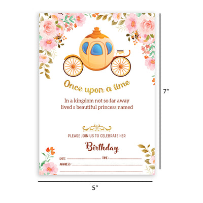 Princess Party And Supplies | Princess Birthday Invitations