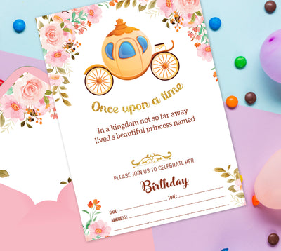Princess Party And Supplies | Princess Birthday Invitations