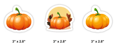 Baby Shower Cupcake Toppers | Pumpkin Theme Cake Decorations