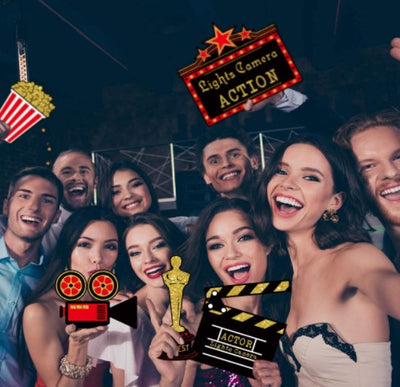 Hollywood  Birthday Party Photo Props | Hollywood  Birthday Party theme Ideas